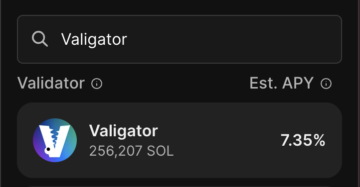 Phantom Mobile Valigator Selection