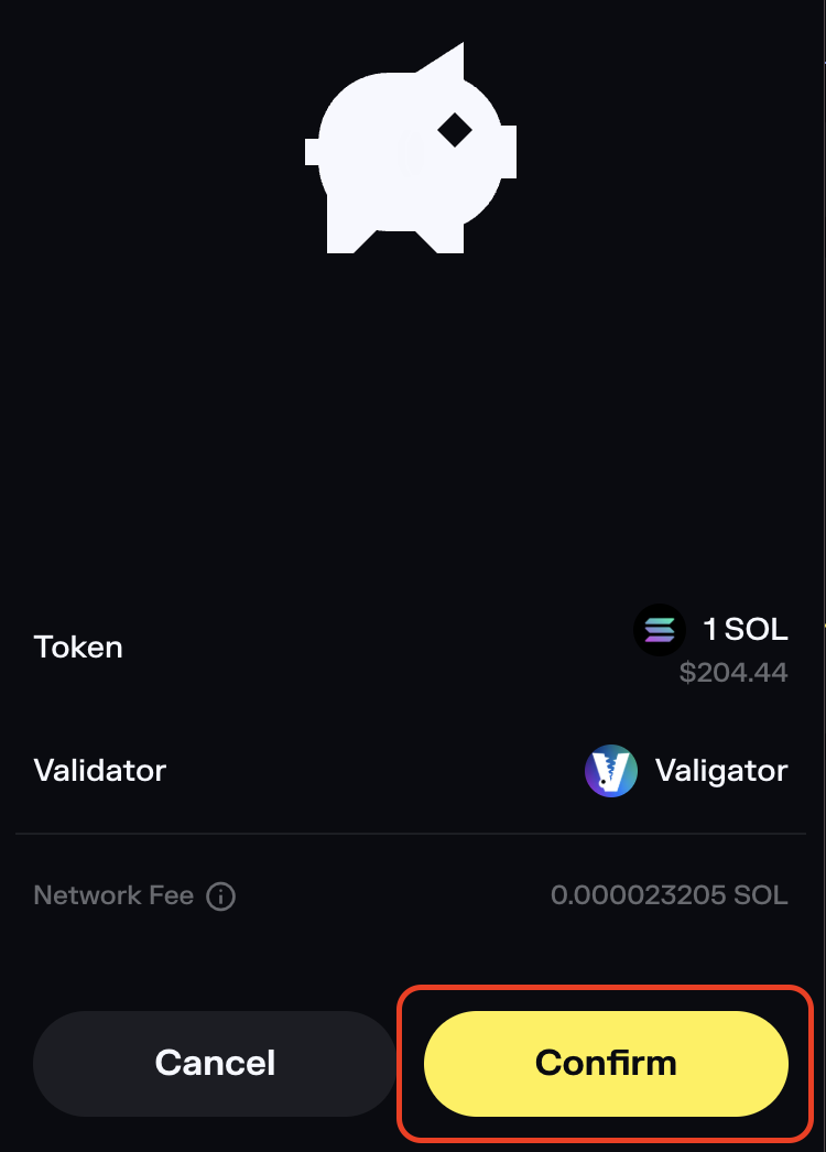 Solflare Confirm