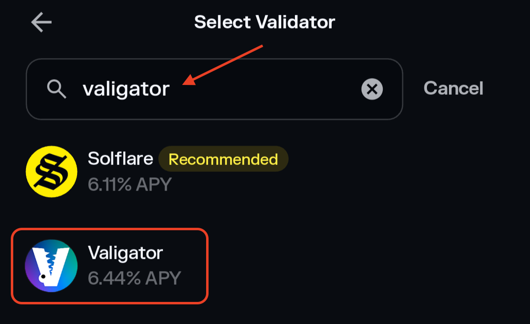 Solflare Mobile Search