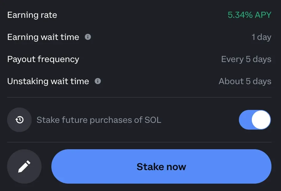 Coinbase Staking